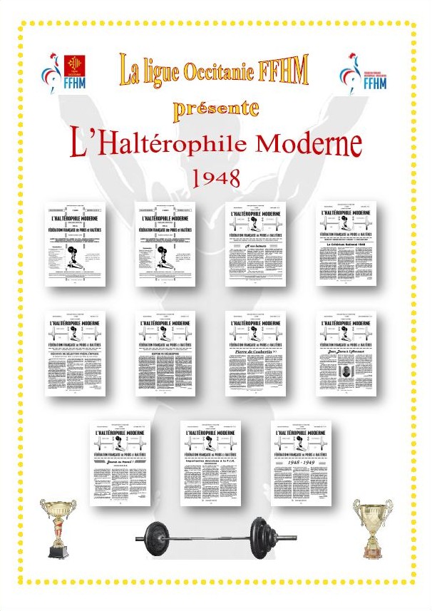 Première de couverture de la compilation Haltérophile Moderne année 1948