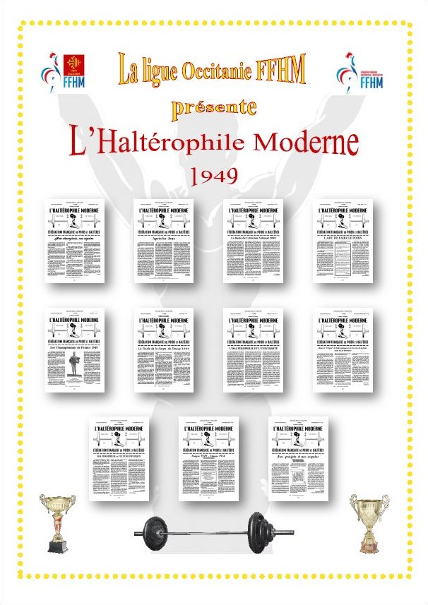Première de couverture de la compilation Haltérophile Moderne année 1949