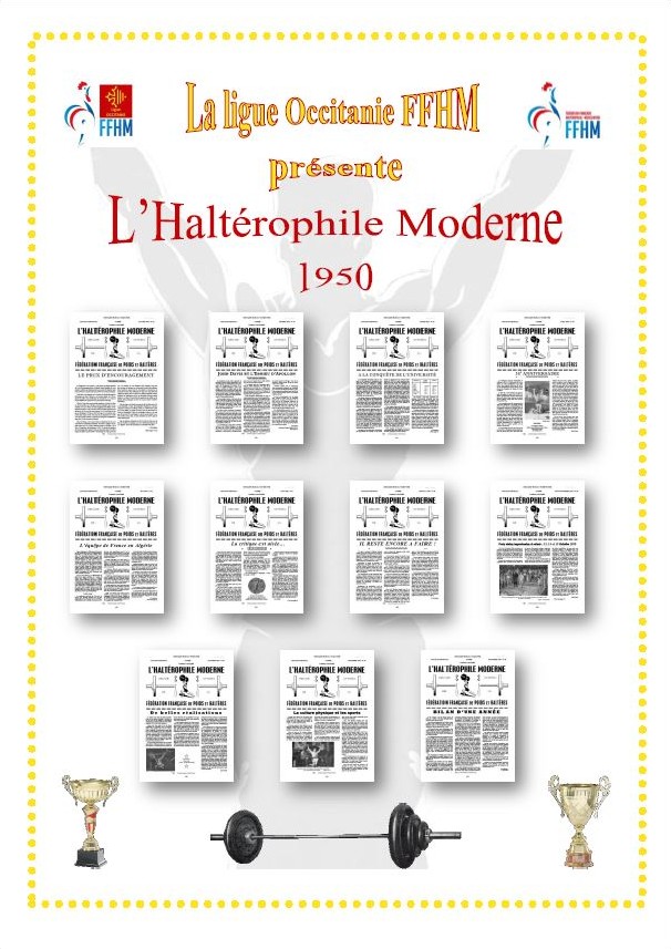 Première de couverture de la compilation Haltérophile Moderne année 1950